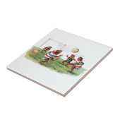 Carreau Grenouilles jouant au football (Côté)