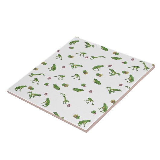 Carreau Grenouilles vertes (Côté)