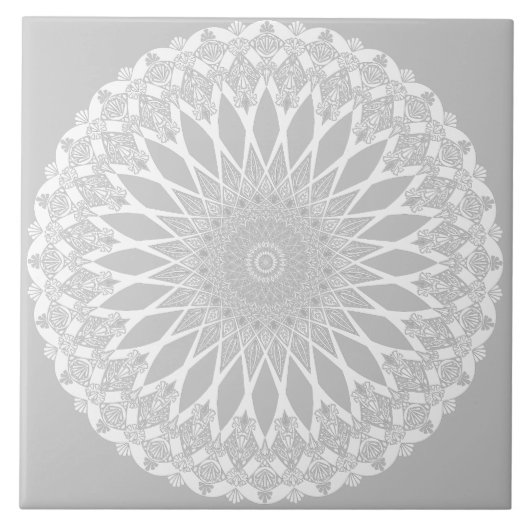 Carreau Grey Petoskey Tristyns Mandala (Devant)