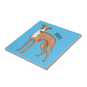 Carreau Greyhound dog cartoon illustration (Côté)