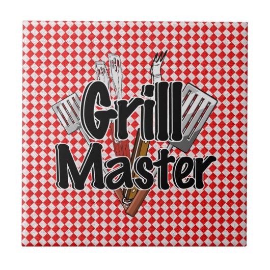 Carreau Grill Master avec BBQ Tools & Picnic Table (Devant)