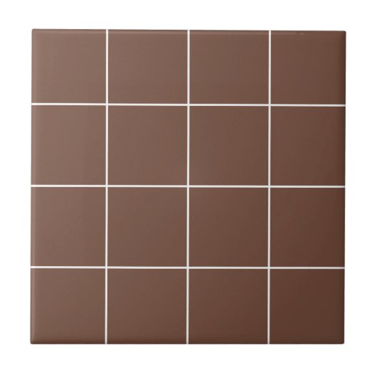 Carreau Grille Brown À damiers moderne simple élégant (Devant)