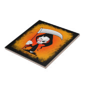 Carreau Grim Reaper Déplaisant Drôle Cartoon (Côté)