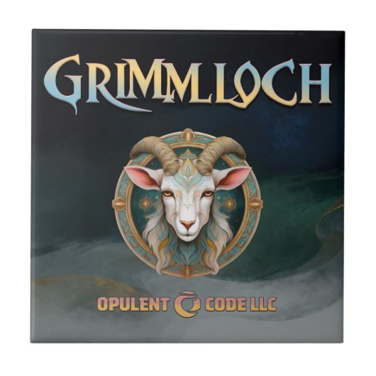 Carreau Grimmloch Emblème de la Chèvre Jeu de rôle fantast (Devant)