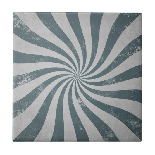 Carreau Gris antique Sunburst Distressed Lignes ondulées R (Devant)