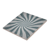 Carreau Gris antique Sunburst Distressed Lignes ondulées R (Côté)