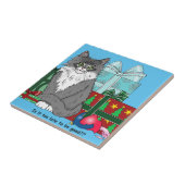Carreau Gris blanc Noël Kitten (Côté)