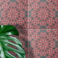 Gris blanc rouge texturé symétrique géométrique
