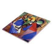 Carreau Gris - Bouteille de rhum et journal (Côté)