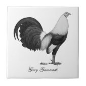 Carreau Gris Duckwing de coq de combat (Devant)