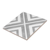 Carreau Gris et blanc géométriques (Côté)