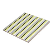 Carreau Gris et jaune rayé de style (Côté)