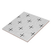 Carreau Gris étoile 4 pointes Faux Penny Tile Hexagon Tile (Côté)