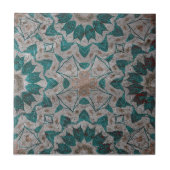 Carreau Gris Gris texturé Feuille géométrique (Devant)