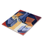 Carreau Gris - Raisins, Carafe et livre (Côté)