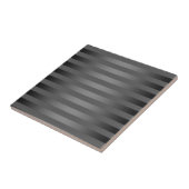 Carreau Gris, rayé, dégradé, rayures grises, simple (Côté)