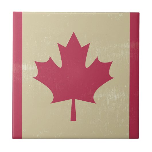 Carreau gronder le drapeau canadien (Devant)
