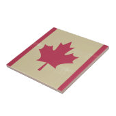 Carreau gronder le drapeau canadien (Côté)