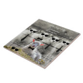 Carreau Groomsmen Moutons Horloge Bébé Agneau (Côté)