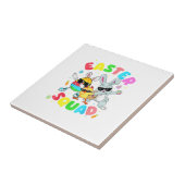 Carreau Groovy Funny Rabbit Egg Chick Easter Squad Day Men (Côté)