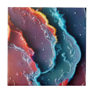 Carreau Gros plan de peinture colorée