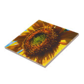 Carreau Gros plan d'un tournesol (Côté)
