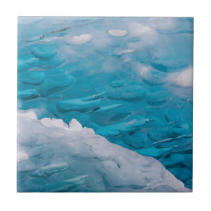Carreau Gros plan sur de la glace bleue