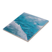 Carreau Gros plan sur de la glace bleue (Côté)