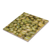 Carreau Gros plan sur des olives vertes (Côté)