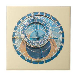 Carreau Gros plan sur l'horloge astronomique de Prague, R.
