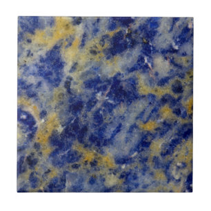 Carreau Gros plan sur une sodalite bleue