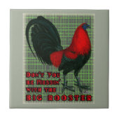 Carreau Gros Rooster Rouge (Devant)