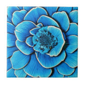 Carreau Grosse floraison de Camellia Bleue (Devant)