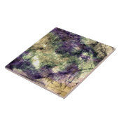 Carreau Grunge abstrait couleur vert pourpre (Côté)