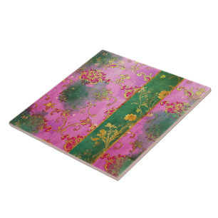 Carreau Grunge rose sauvage - Carrelage