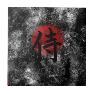 Carreau Grunge samouraï 2 de kanji
