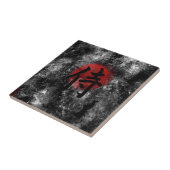 Carreau Grunge samouraï 2 de kanji (Côté)