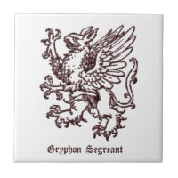 Gryphon héraldique médiéval segreant
