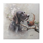 Carreau GSP Hunting Art – Precision, Passion, and Pheasant (Devant)