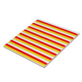 Carreau Guernsey flag stripes red yellow white pattern Nor (Côté)