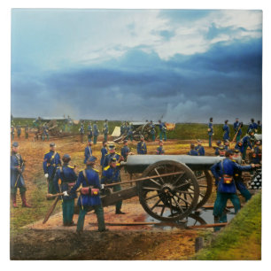 Carreau Guerre de Sécession - Unité d'artillerie lourde 18