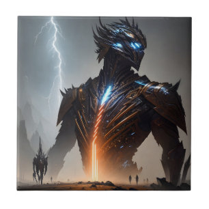 Carreau Guerrier Cyborg de la foudre