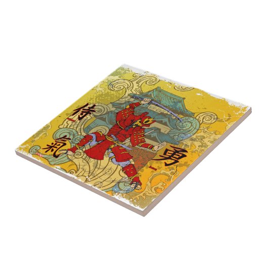 Carreau Guerrier samouraï (Côté)