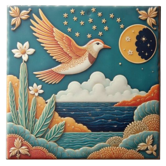 Carreau Guide de l'oiseau et du croissant (Devant)