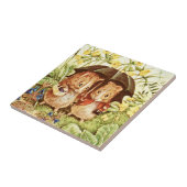 Carreau Guinée Pigs Go Shopping par Beatrix Potter (Côté)