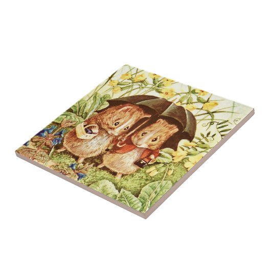 Carreau Guinée Pigs Go Shopping par Beatrix Potter (Côté)