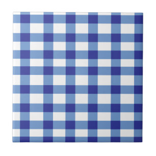 Carreau Guingan bleu