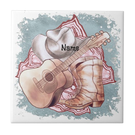 Carreau Guitare Country (Devant)