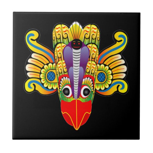 Carreau Gurulu raksha (Sri Lanka garuda diable) conception (Devant)