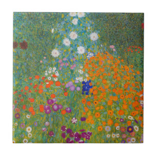 Carreau Gustav Klimt - Jardin de fleurs